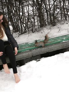 Feet - Ira D - 2013-07-29 The first winter barefoot experience