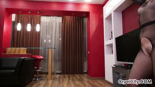 Cruelcity - Mistress Nicole Beats Her Slavein Anger