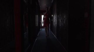 Lady iveta's feet in slaves mouth