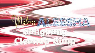 Mistress Aleesha with his slave