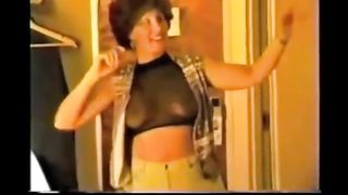 Girl taking on her first Gang Bang