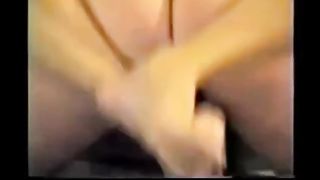 Girl taking on her first Gang Bang