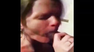 This white MILF can't get cock this big at home.