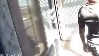 College Girl ballbusting in boots