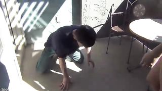 College Girl ballbusting in boots