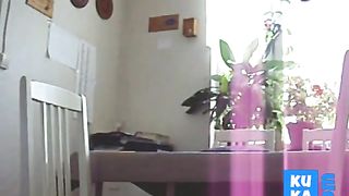 Trying anal on the kitchentable