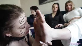 Licking girls feet 6