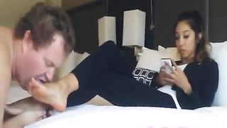 Empress Jennifer foot slave