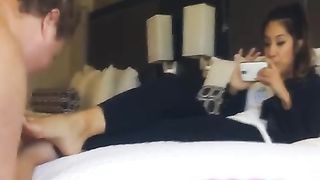 Empress Jennifer foot slave