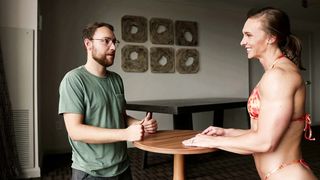 blakelee flexing her perfect body over nerd