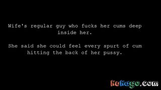 Cuckold girl gets filled with cum