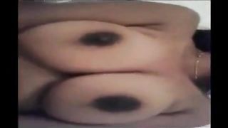 22 Beautiful girl with big boobs and hairy pussy