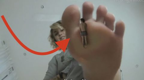 French Giantess Feet Worship