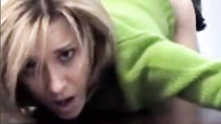 Blond fucked on a desk