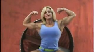Amy Neal flexing