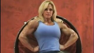 Amy Neal flexing