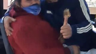 bbw wife lapsitting her husband