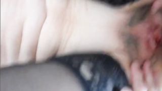 wanking over spread pussy 2