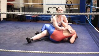 sitting and wrestling