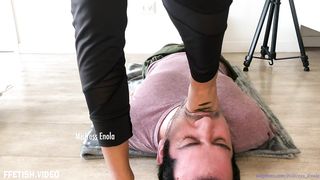 Enola - foot gagging