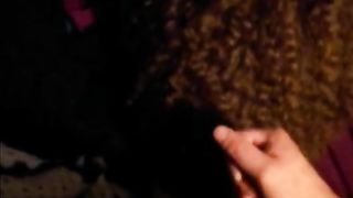 She lets me cum on her panties 3