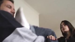 Léa foot humiliation Very dirty sneakers and socks worship (french)