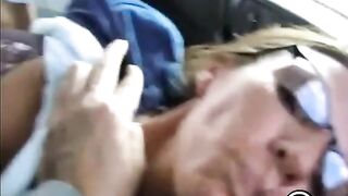 Mature girl blowjob and facial in car 2