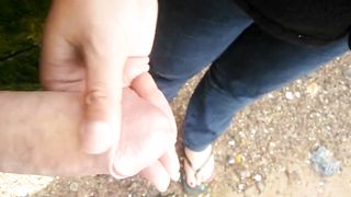 Carol wanks Dave of outdoor 4