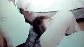 Japanese girl reverse headscissors