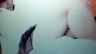 Japanese girl reverse headscissors