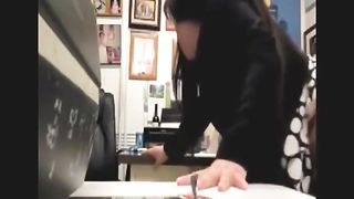 Bitch fucked on the principal's desk