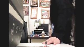 Bitch fucked on the principal's desk