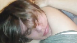 ScissorSara knockout her boyfriend in front headscissors