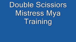 Double scissors mistress Mya training - brutal Alzena's sanctuary
