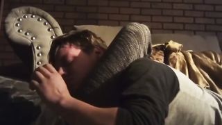 ScissorSara triangle chokes headscissors her boyfriend knockout