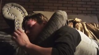 ScissorSara triangle chokes headscissors her boyfriend knockout