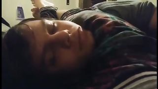 ScissorSara knockout her boyfriend in front headscissors again