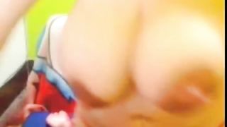 Big boobs dark nippled web cam girl, lactating (MrNo)