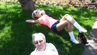 Pervert love dirty feet socks park