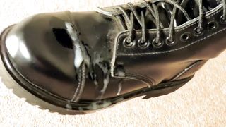Dr.Martens bootjob massive cum cock trample