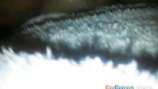 rub her fat ass and hairy meaty pussy with oil 2