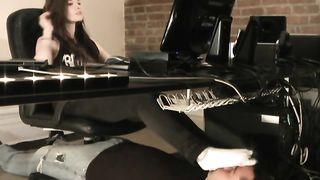 Dreamgirls In Socks - Mikaila's human footstool