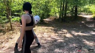 Katka ballbust and crush a mans groin