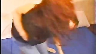 francesa foot in mouth wrestling