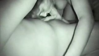 Heather from Canada puts my cock and balls in her mouth