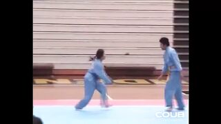 Karate dominant girl