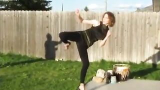 Mel high Heels Kicks