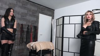 FemDomFoto - Lady Olga & Alina - Teaching The New Lady How To Whip