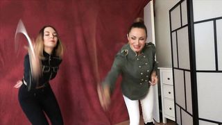 FemDomFoto - Lady Olga & Lady Kat - 100 Ultrahard Strokes