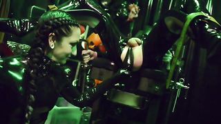 Cybill Troy Rubber Fetish and Strap-on Fucked - The Berlin Session